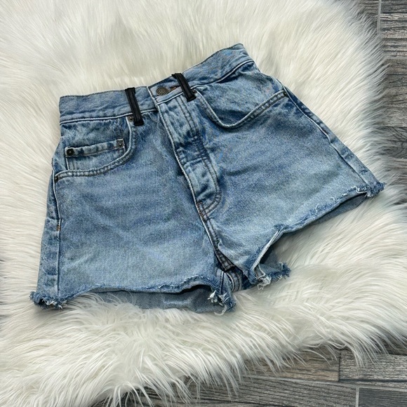 The Kooples Pants - The Kooples High Rise Denim Shorts
